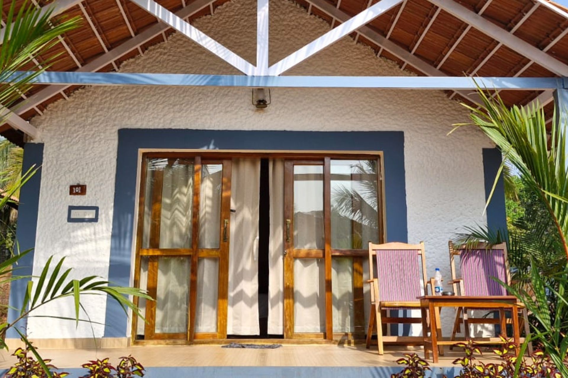 Couple enjoying romantic boutique stay at Blu Butterfly Resort in Agonda South Goa